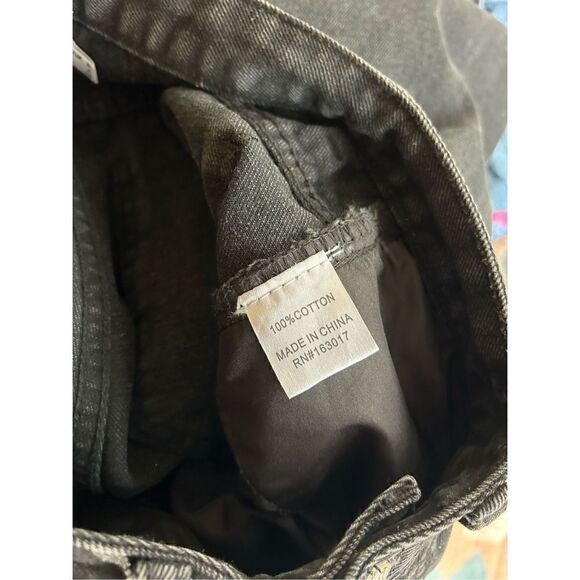 Princess Polly Charcoal Black High Waisted Distressed Mom Jeans Size 4 - Picture 8 of 8